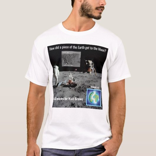 HPT 地球の岩石が月にあるTシャツ Tシャツ (正面)