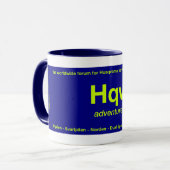 HQVadventureフォーラム共同作成者Mug マグカップ (正面左)