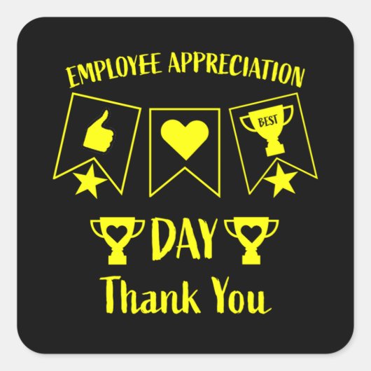 HRおもしろい企業のギフト スクエアシール (正面)