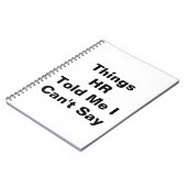 HRが私に言えないこと ノートブック (左側)