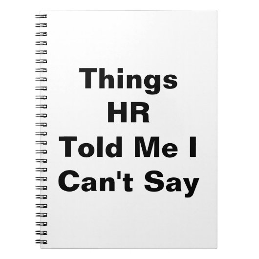 HRが私に言えないこと ノートブック (正面)