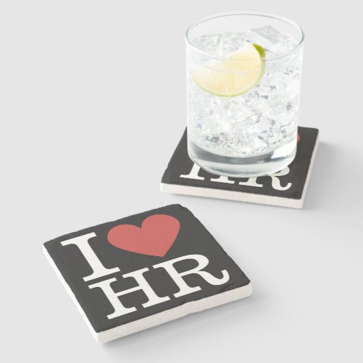 HRが❤️大好き – HR部門/スタッフ –  ストーンコースター (横)