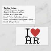 HRが❤️大好き – HR部門/スタッフ –  名刺 (正面/裏面)