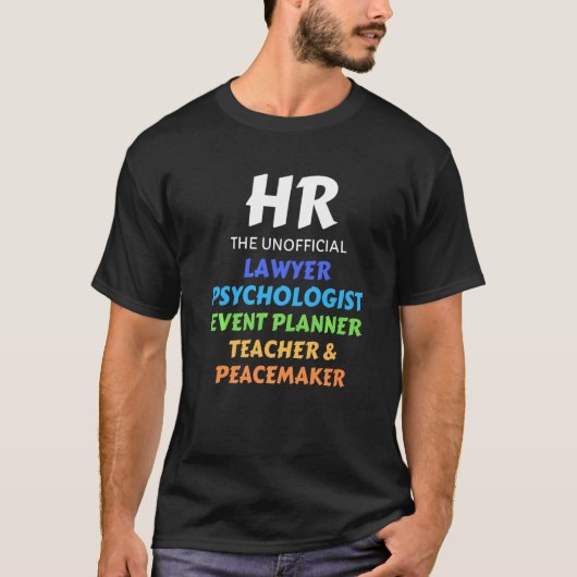 hrことわざ人事マネージャ管理m tシャツ (正面)