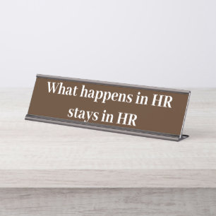 HRで発生するHRギフトへの滞在 デスクネームプレート