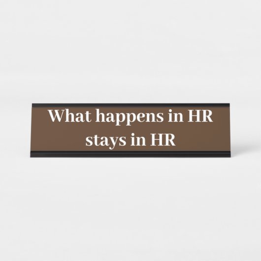 HRで発生するHRギフトへの滞在 デスクネームプレート (正面)