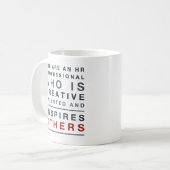 HRのプロフェッショナルのマグ コーヒーマグカップ (正面左)