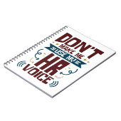 HRの声を使わせない ノートブック (左側)