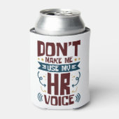 HRの声を使わせない 缶クーラー (缶正面)