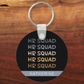 HRカスタム分隊の人事チームのギフト キーホルダー (正面)