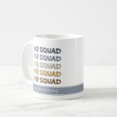 HRカスタム分隊の人事チームのギフト コーヒーマグカップ (正面左)