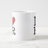 HRジャンボ❤️マグが大好き – 人事部スタッフ向け ジャンボコーヒーマグカップ (正面)