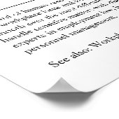 HRスペシャリストパーソナライズされたギフトポスター ポスター (角)