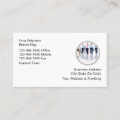 HRビジネス・カードを使用した高度なオフィス配置 名刺 (裏面)