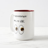 HRマグに報告する ツートーンマグカップ (正面左)