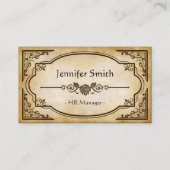 HRマネージャ – エレガントヴィンテージアンティーク 名刺 (正面)
