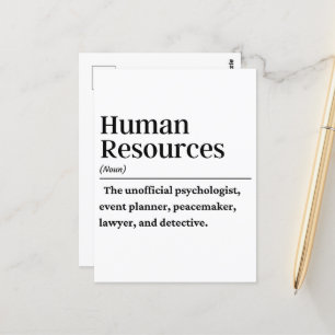 HR人事管理の定義 ポストカード