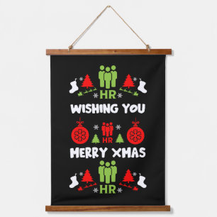 HR企業のクリスマスギフト 吊り下げ型タペストリー