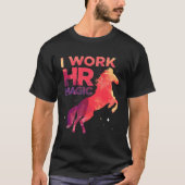 HR作業魔法Unicorn人事おもしろい図 Tシャツ (正面)