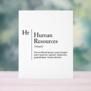 HR定義辞書 アクリルサイン