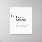 HR定義辞書 キャンバスプリント (正面)