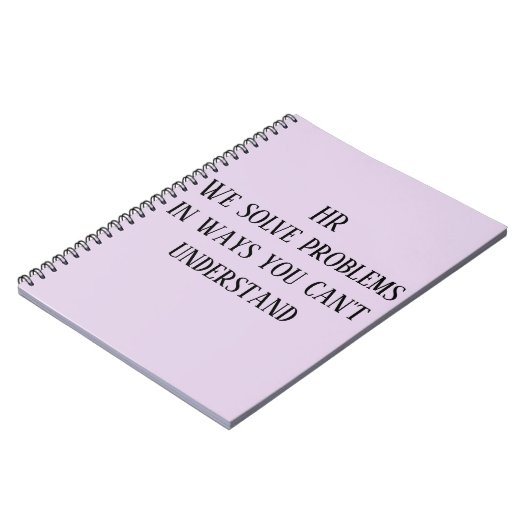 HR理解できない方法で問題を解決 ノートブック (左側)