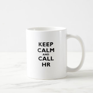HR穏やか、呼出し保って下さい コーヒーマグカップ