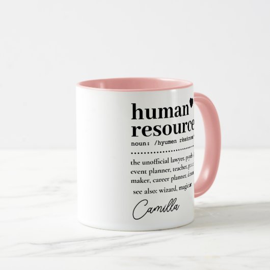 HR評価ギフト、人事定義 マグカップ (正面右)