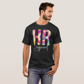 HR部 タイ・ダイ 初秋の学校 女性の感謝 Tシャツ (正面フル)