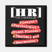 HR非公式おもしろい人事スタッフ マグネット (正面)