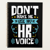 HR音声の人事管理を使用しない プランナー手帳 (正面)