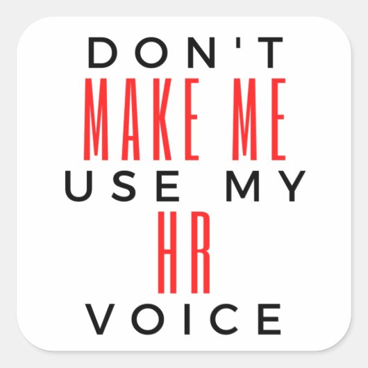 HR音声を使用しない2 スクエアシール (正面)