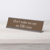 HR音声人事おもしろい局ギフト デスクネームプレート (正面)