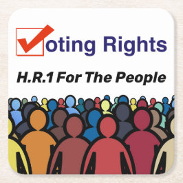 Hr1国民法の議決権 スクエアペーパーコースター