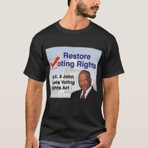 HR4ジョン・ルイス投票権法Tシャツ Tシャツ