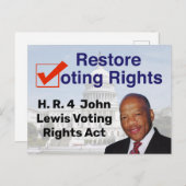 HR4 John Lewis議決権法 ポストカード (正面/裏面)