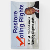 HR4 John Lewis議決権法 横断幕 (縦)