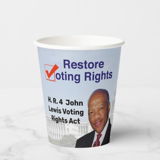 HR4 John Lewis議決権法 紙コップ (正面)
