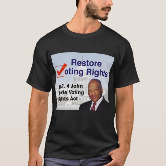 HR4 John Lewis Voting Rights Act Tシャツ (正面)
