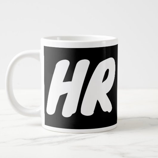 HR クール – 人事部 – Mug ジャンボコーヒーマグカップ (左)