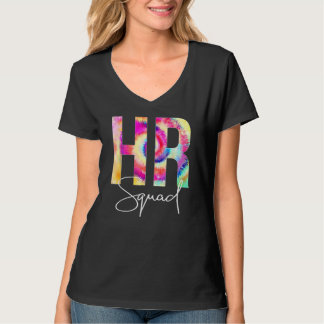 HR スクワッド タイ・ダイ バック・トゥ・スクール 女性の感謝 Tシャツ