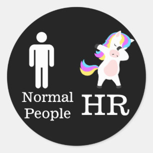 HR 🦄デビングUnicornステッカー ラウンドシール