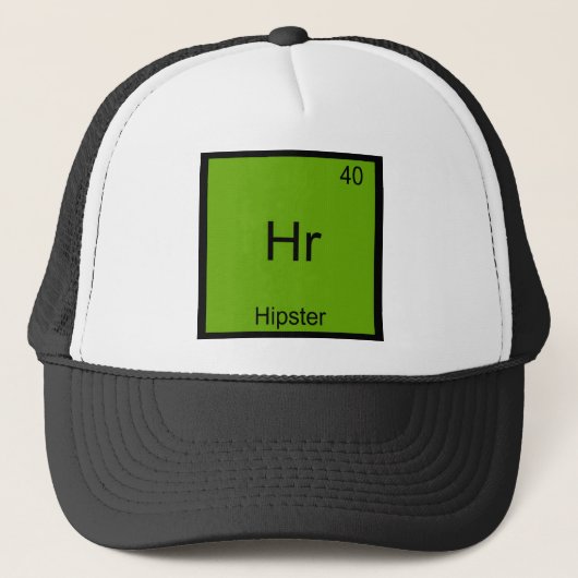 Hr - ヒップスターが笑える化学Tシャツ キャップ (正面)