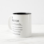 HR Director Dictionary Definition Personalized  ツートーンマグカップ (正面左)