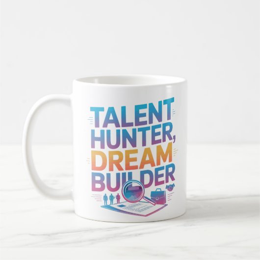 HR Professional Talent Hunter Dream Builder Mug コーヒーマグカップ (左)