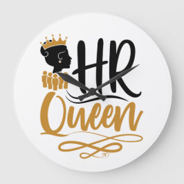 HR Queen人事担当女性 ラージ壁時計