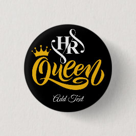 HR Queen人事担当女性 缶バッジ