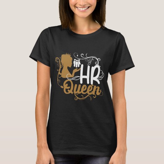 HR Queen人事担当女性 Tシャツ (正面)