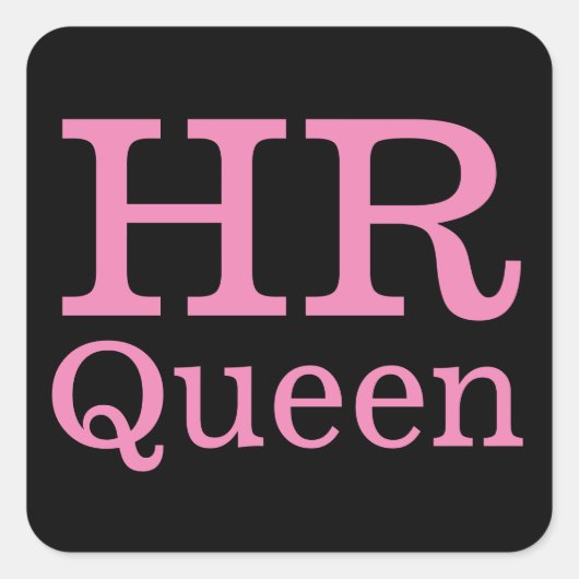 HR Queen 👸🏻👑 CUSTOMIZABLEスタンプ スクエアシール (正面)
