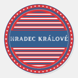 Hradec Kralove 市の誇りエンブレム - チェコの誇り ラウンドシール